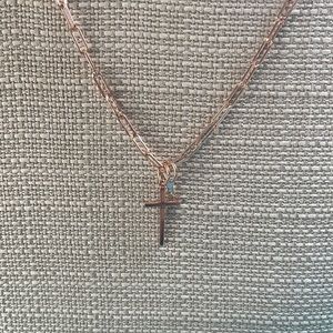 Rose Gold Cross Necklace